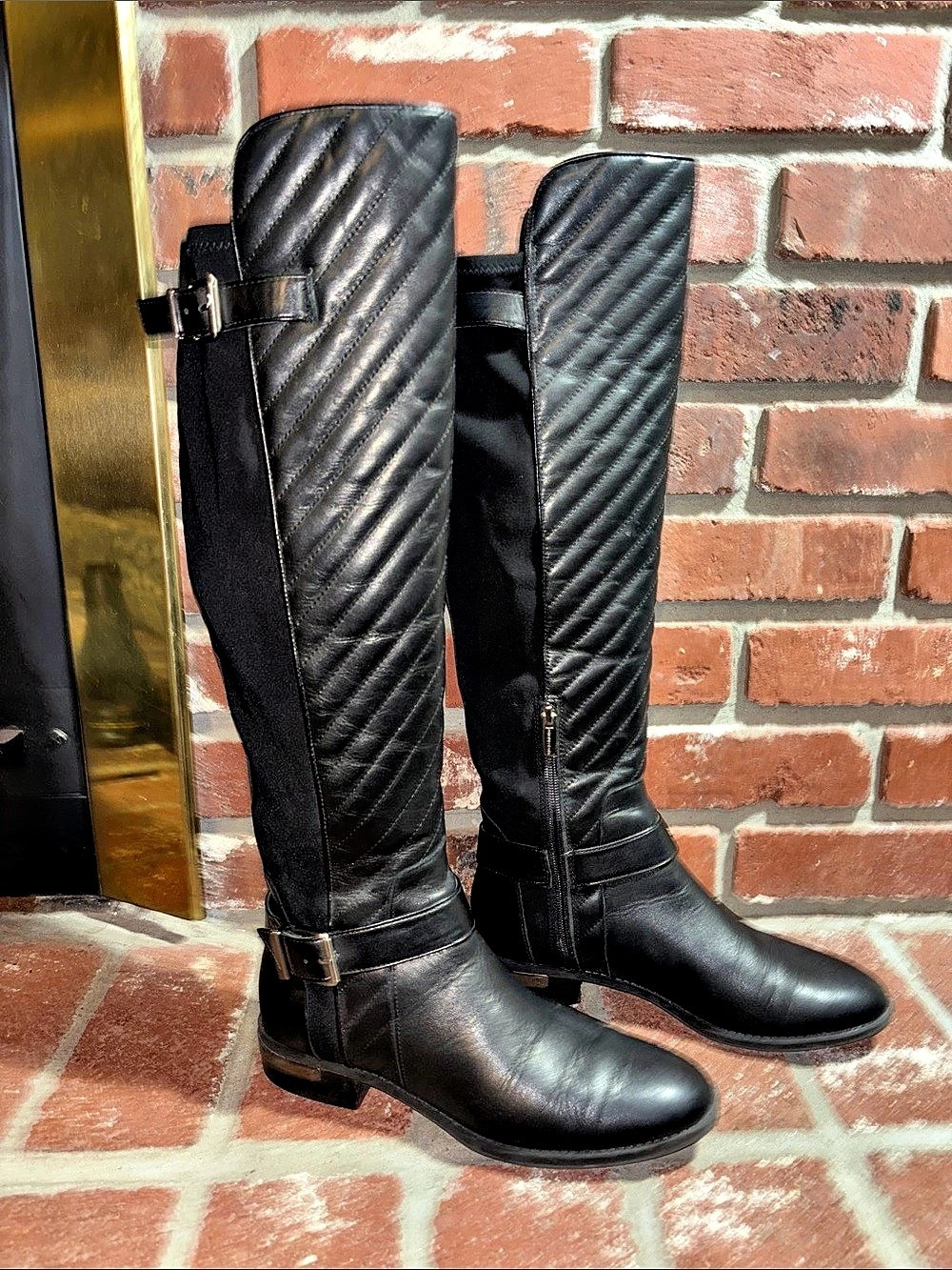 Vince Camuto Panyma Riding Boot Black Over-the-Knee Boots US 8